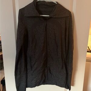 Lululemon Dark Gray Heathered Zip-Up Jacket